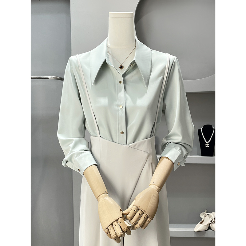 Women'S Formal Wear Blouse - Long Sleeve Shirts Womens Chiffon Blouse