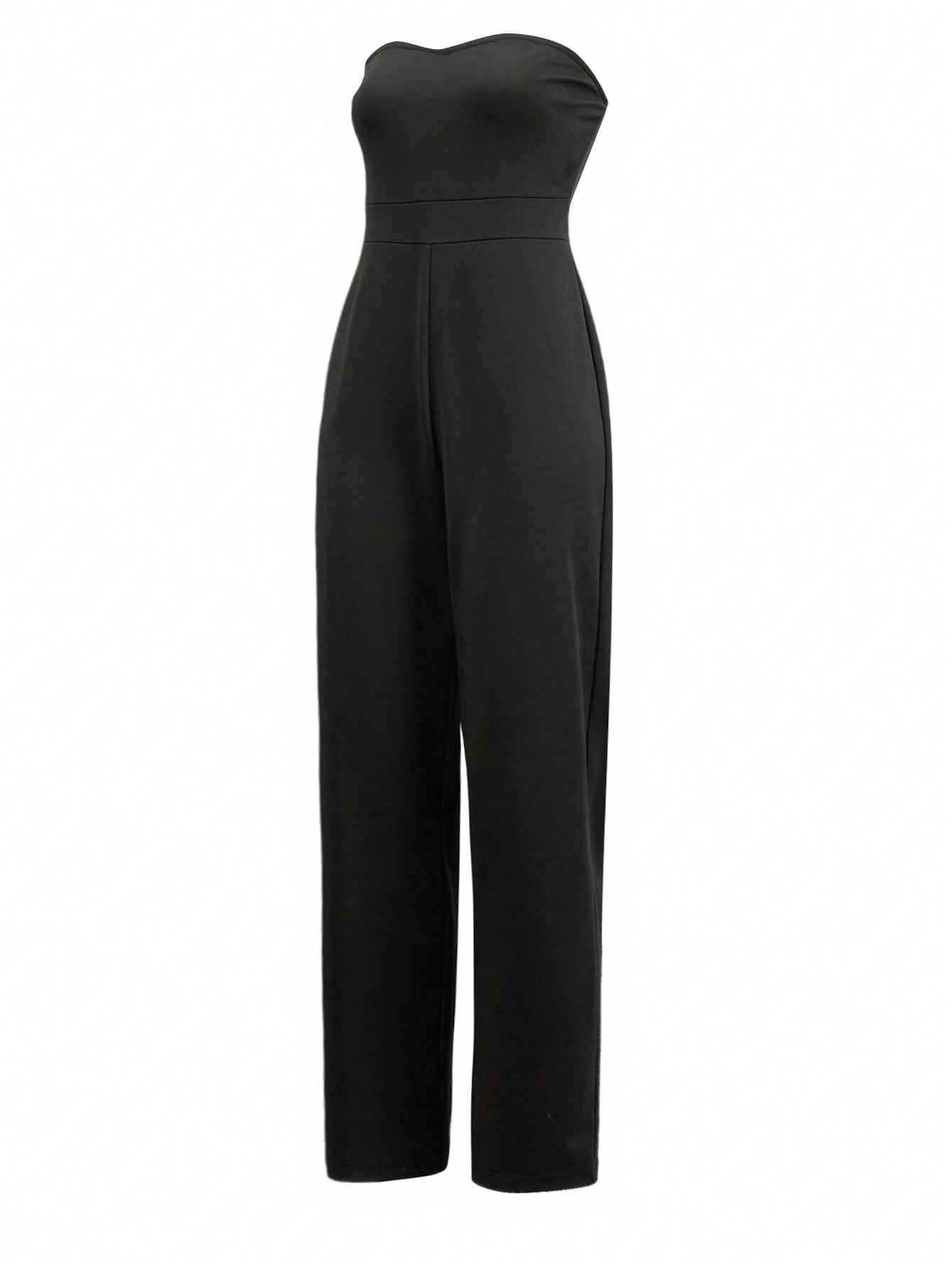 Women Black Strapless Jumpsuit - Women'S Formal Wear Jumpsuit のレビューと価格