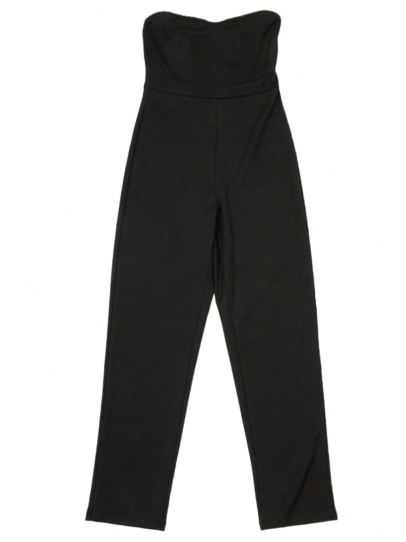 Women Black Strapless Jumpsuit - Women'S Formal Wear Jumpsuit のレビューと価格