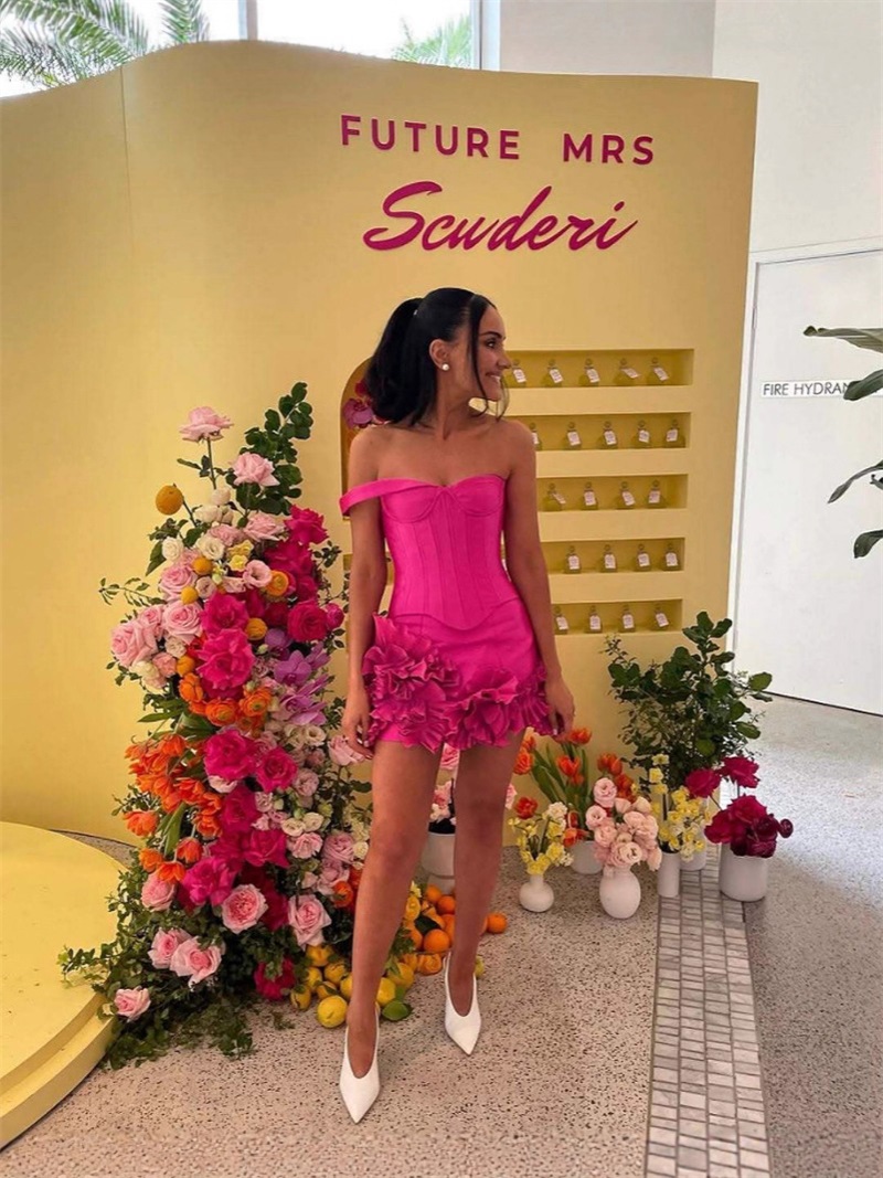 Hot Pink Women Prom Dress Sexy - Women'S Red Formal Wear のレビューと価格