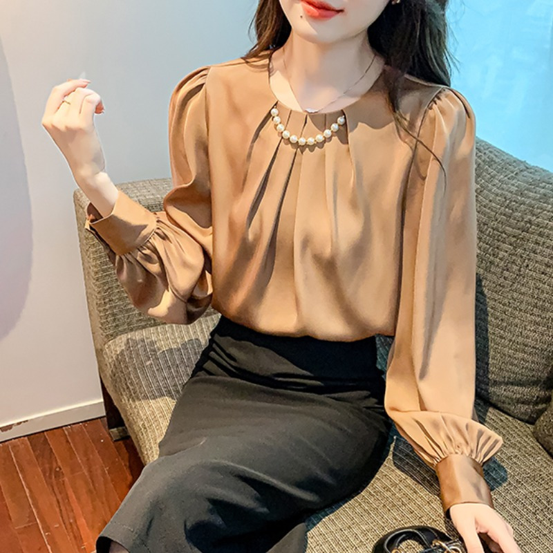Office Outfits Round Neck Fema - Women'S Formal Wear Blouse のレビューと価格
