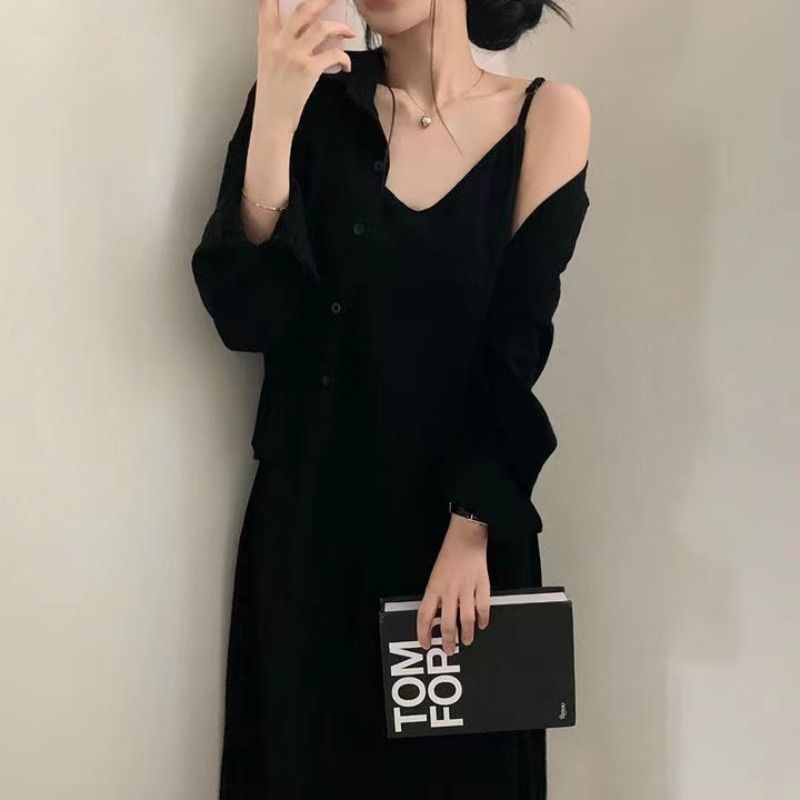 Women Dress Set Two Piece Sets - Shift Dress Sleeveless のレビューと価格