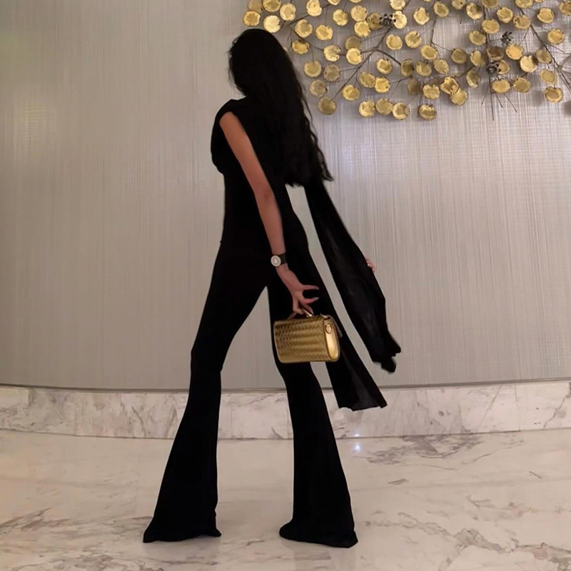 Black Women Jumpsuit Sexy Slee - Women'S Formal Wear Jumpsuit のレビューと価格