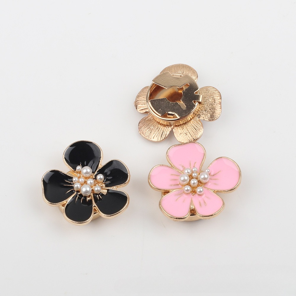 1pc Pearl Camellia Button Cove - Women'S Formal Wear Blouse のレビューと価格