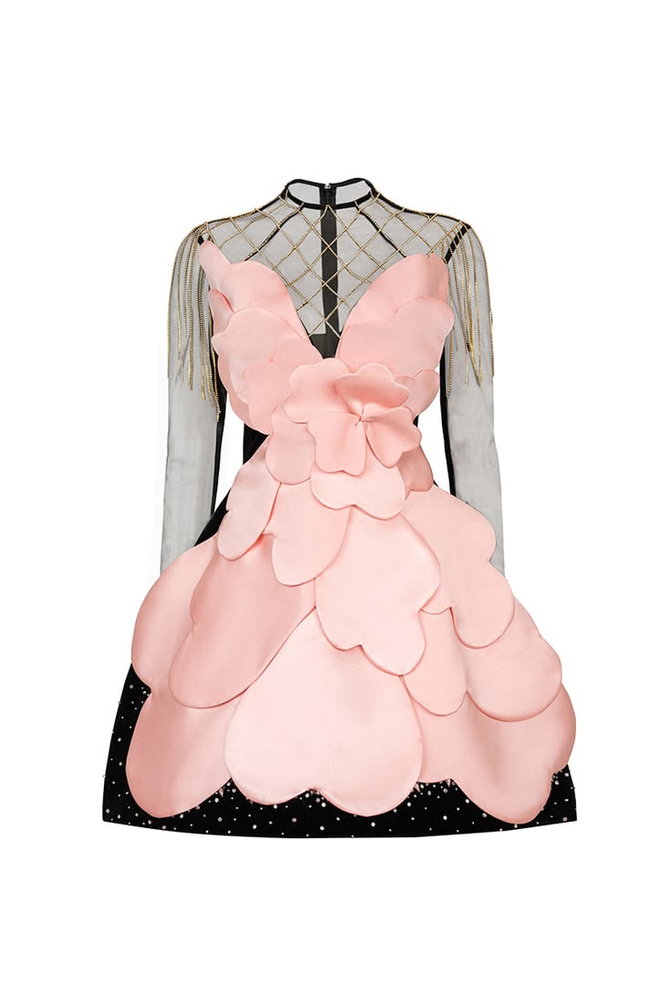 Gothic Black Pink Floral Mini  - Women'S Red Formal Wear のレビューと価格