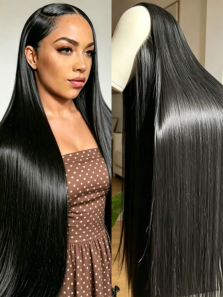 30 42 Inch 250% Bone Straight  - Formal Wear Hairstyles For Women のレビューと価格