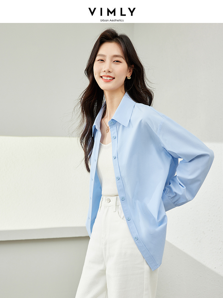 VIMLY Spring Formal Shirts Wom - Women'S Formal Wear Blouse のレビューと価格