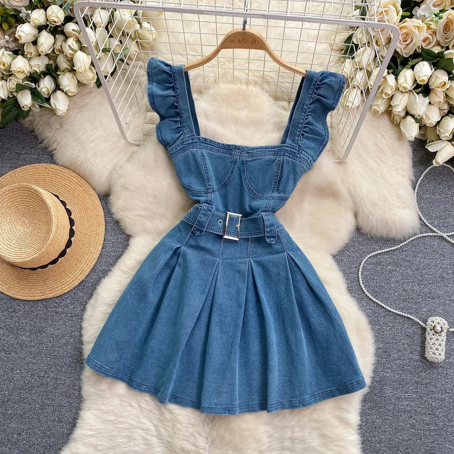 Korean Version of The College  - Shift Dress Sleeveless のレビューと価格