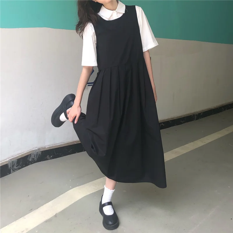 Two Piece Sets Women Japanese  - Shift Dress Sleeveless のレビューと価格