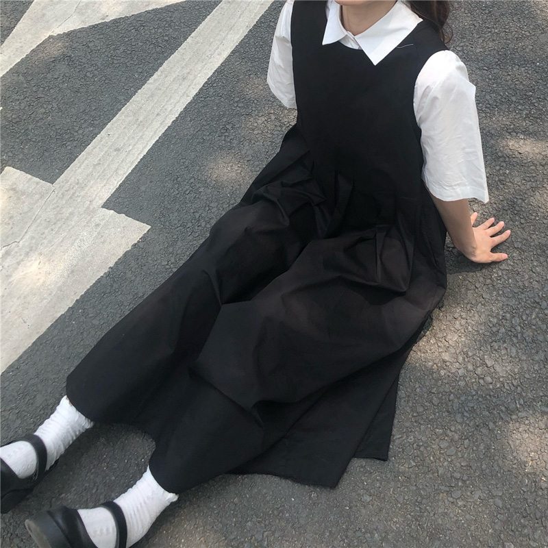 Two Piece Sets Women Japanese  - Shift Dress Sleeveless のレビューと価格