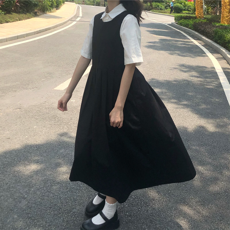 Two Piece Sets Women Japanese  - Shift Dress Sleeveless のレビューと価格