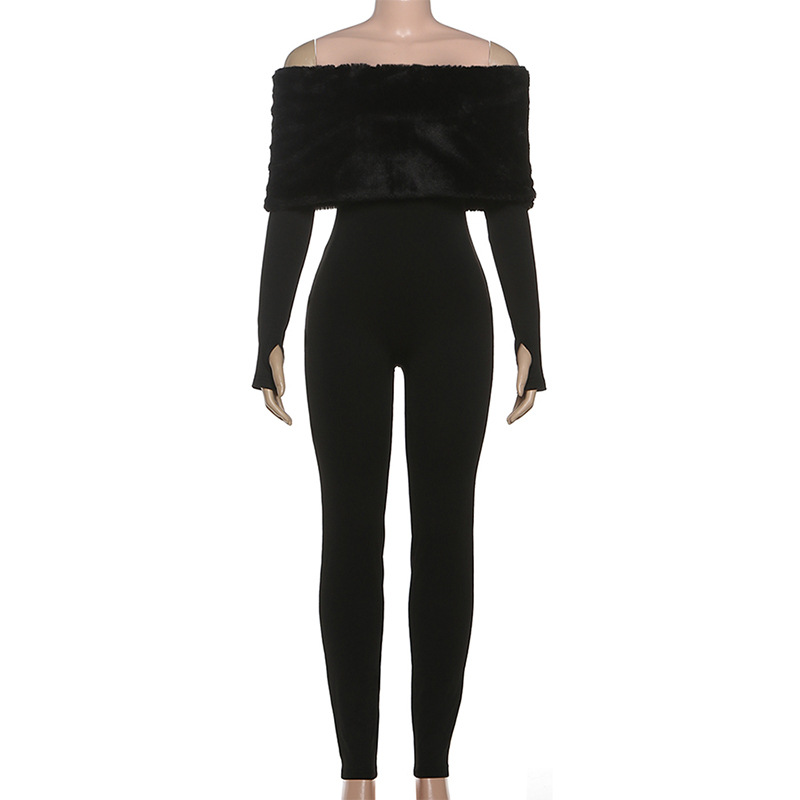 Luxury Fur Women Jumpsuit Sexy - Women'S Formal Jumpsuit Evening Wear のレビューと価格