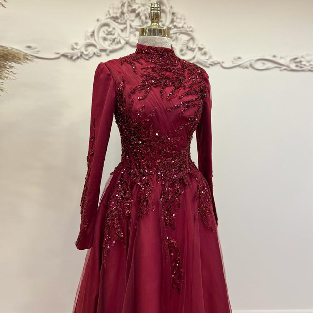 Beads Ankle Length A Line Prom - Women Formal Party Wear Dress のレビューと価格