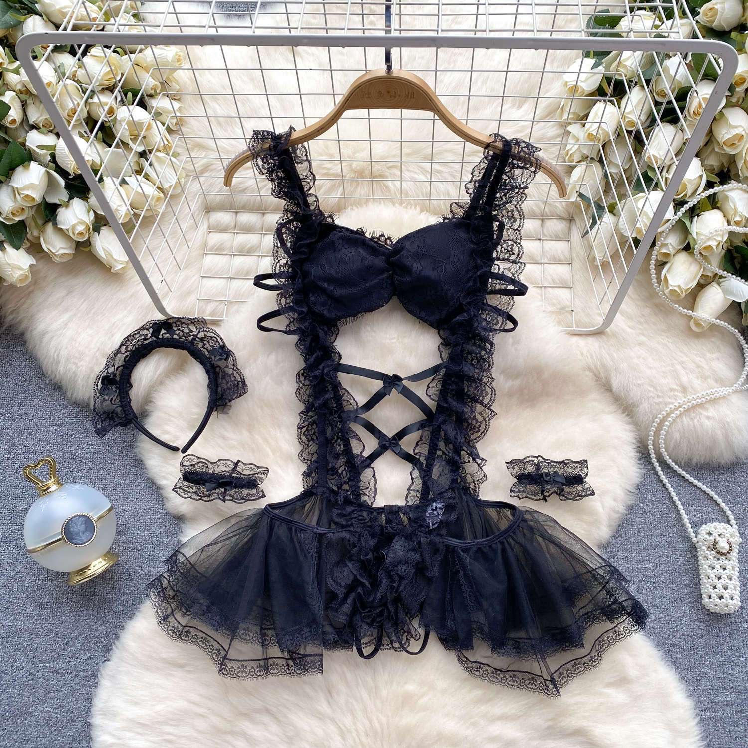 New Sexy Howllow Out Lace Jump - Shift Dress Sleeveless のレビューと価格