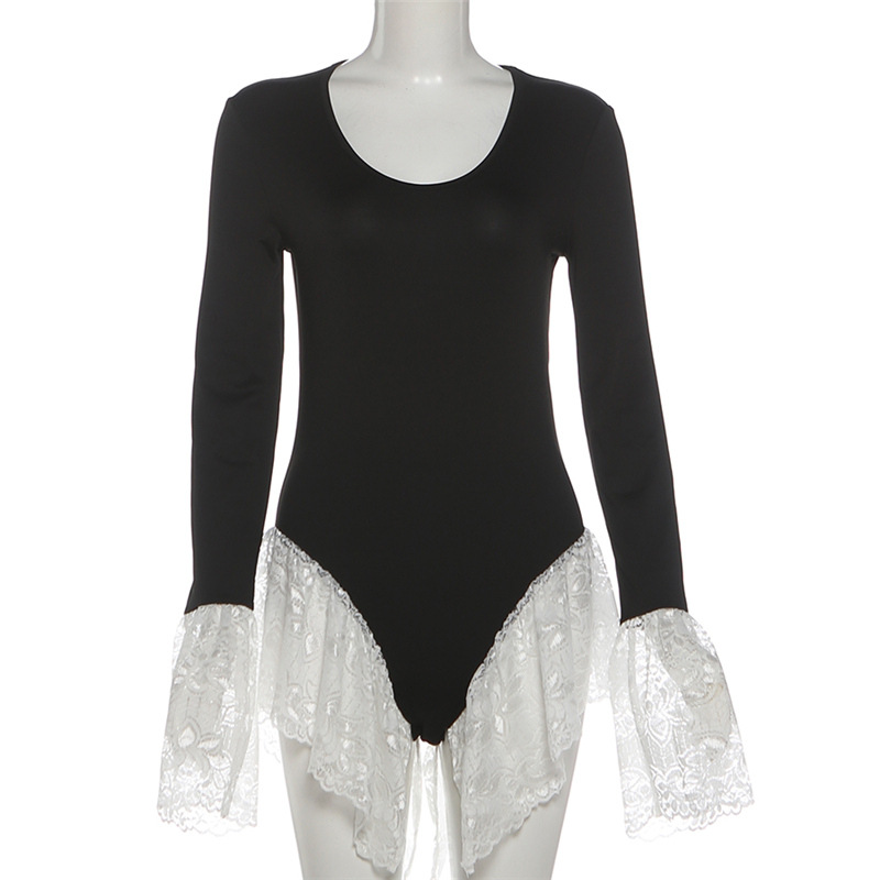 Black White Lace Women Jumpsui - Women'S Formal Wear Jumpsuit のレビューと価格