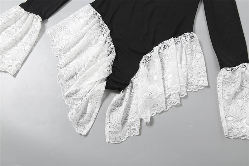 Black White Lace Women Jumpsui - Women'S Formal Wear Jumpsuit のレビューと価格