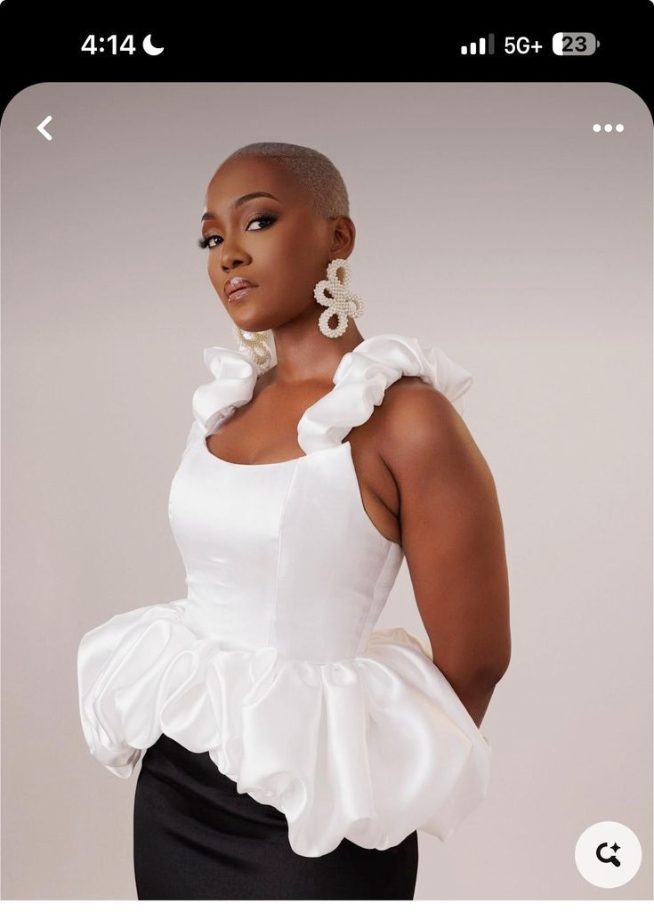 White Satin Women Top With Str - Women'S Formal Wear Blouse のレビューと価格
