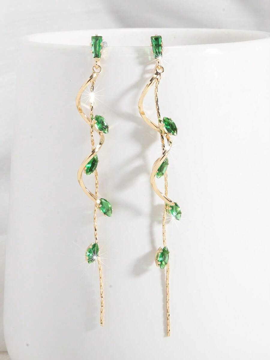 Elegant Pink Crystal Vine Drop - Women Formal Event Wear のレビューと価格