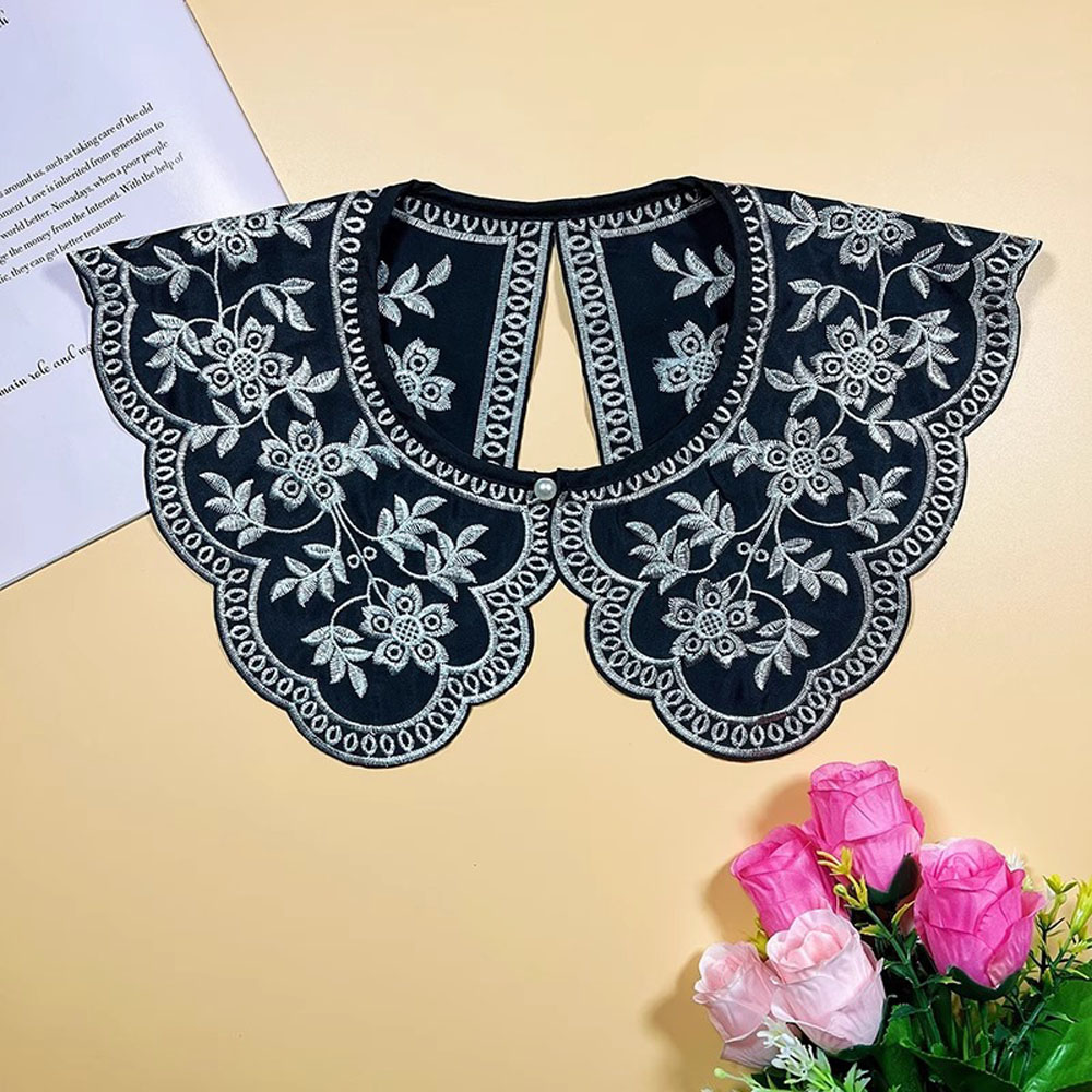 Women Lace Collar Cotton Fake  - Women'S Formal Wear Blouse のレビューと価格