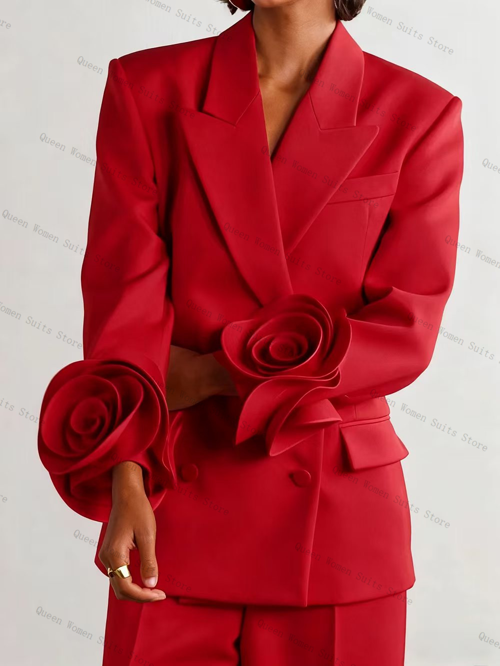 Luxury Red Women Suit Set 2 Pc - Women'S Red Formal Wear のレビューと価格