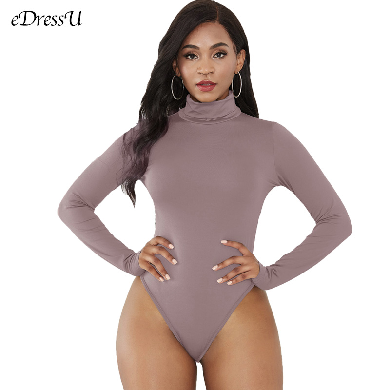 Women Bodysuit Turtleneck Autu - Turtleneck Bodysuit Office のレビューと価格