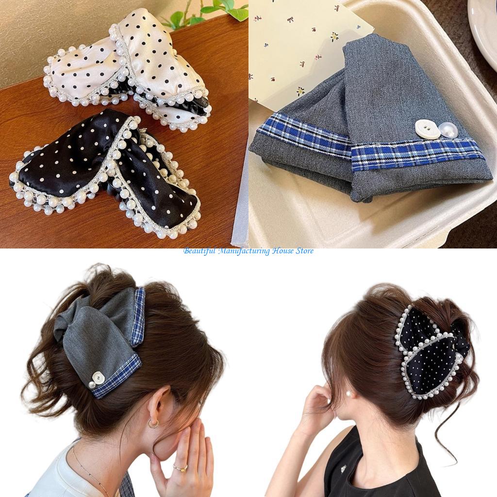 E56A Large Fabric Bowknot Hair - Formal Wear Hairstyles For Women のレビューと価格