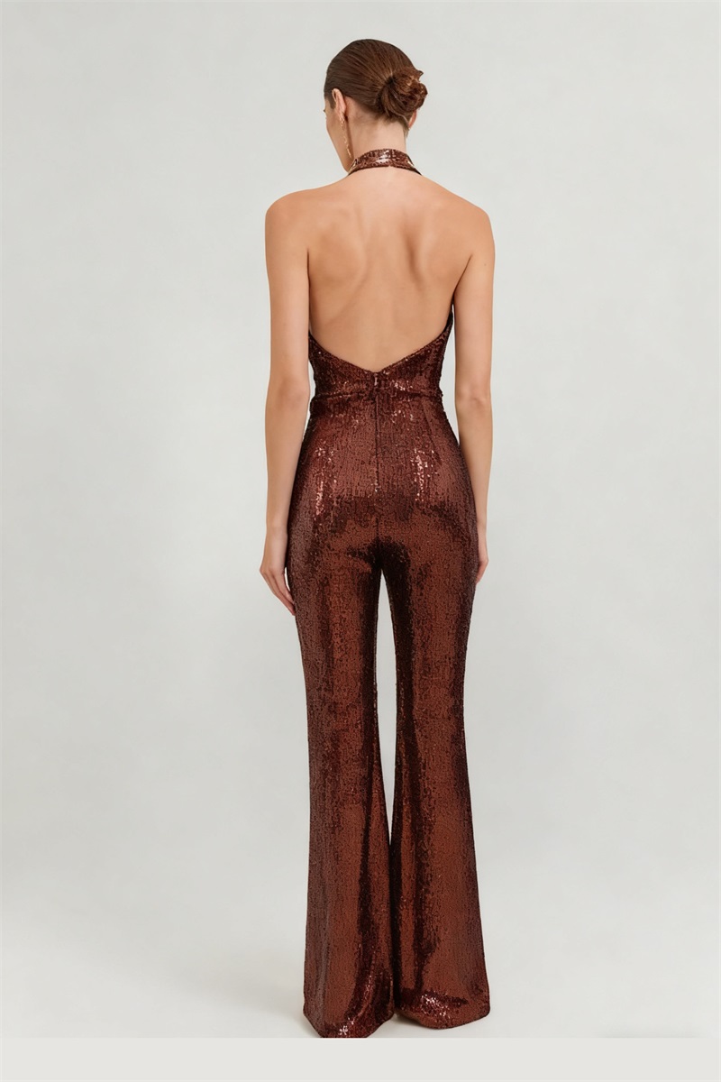 Glitter Sequins Women Jumpsuit - Women'S Formal Wear Jumpsuit のレビューと価格