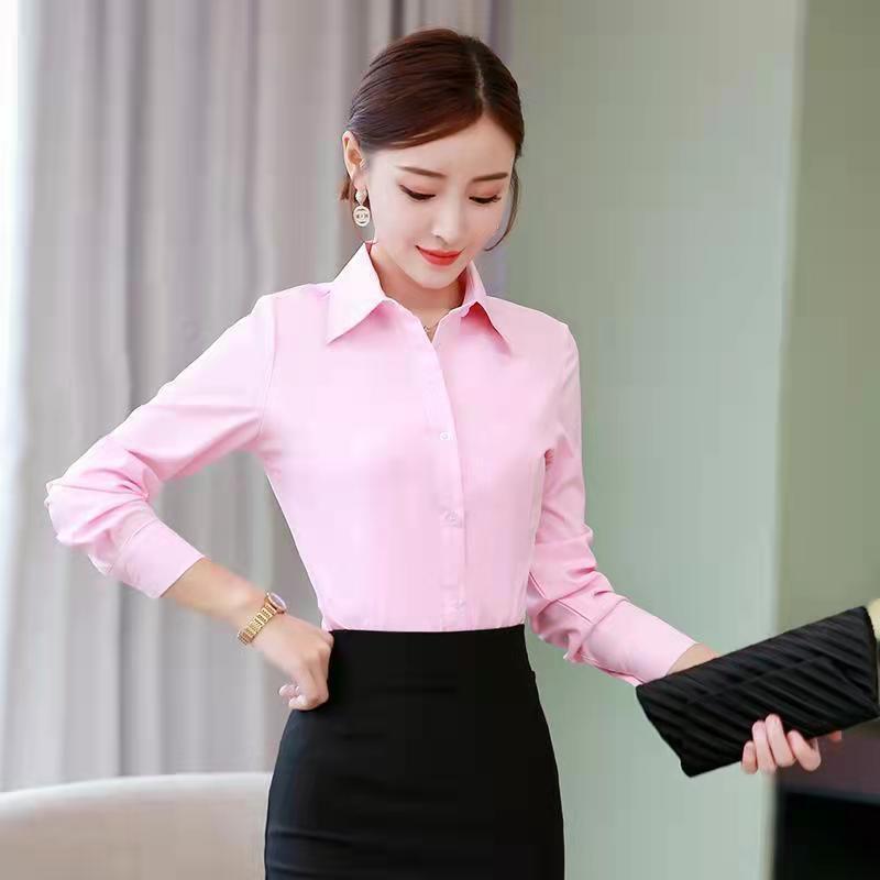 Korean Slim Black White Blouse - Women'S Formal Wear Blouse のレビューと価格