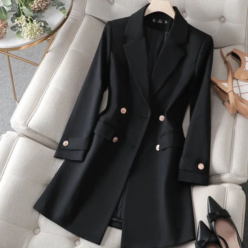 Autumn Winter Jacket Women Lon - Women Formal Wear Blazers のレビューと価格