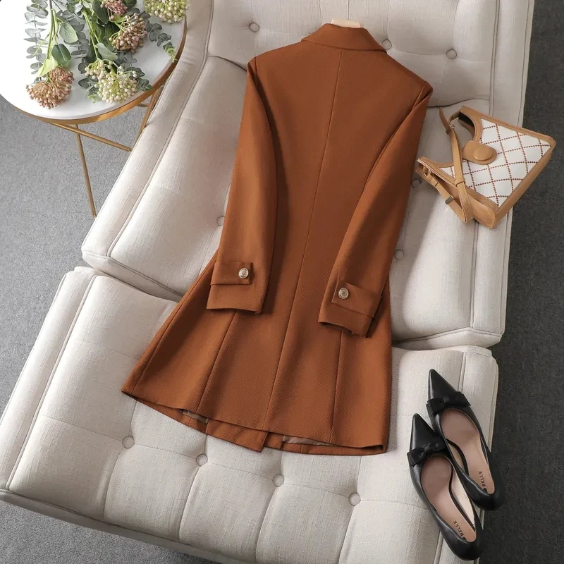 Autumn Winter Jacket Women Lon - Women Formal Wear Blazers のレビューと価格