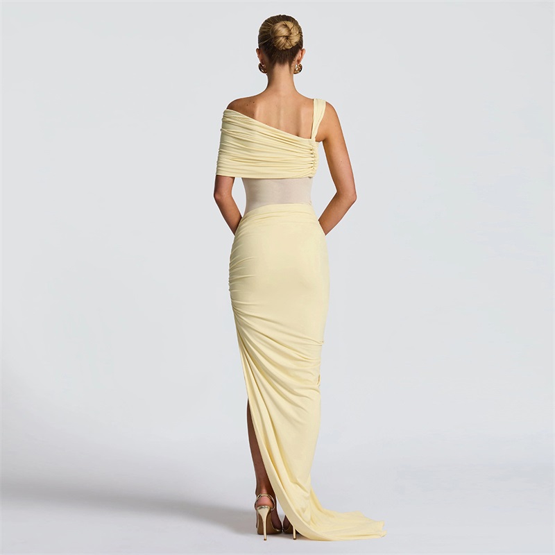 Yellow Women Prom Dress 2 Pcs  - Women'S Formal Wear Jumpsuit のレビューと価格