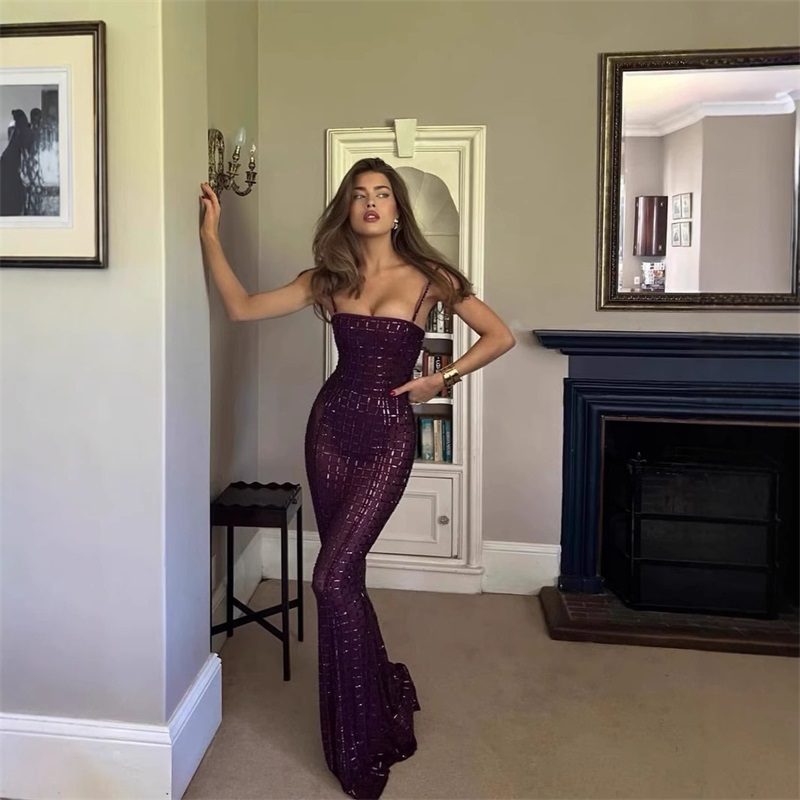Purple Crystal Women Prom Dres - Women'S Red Formal Wear のレビューと価格