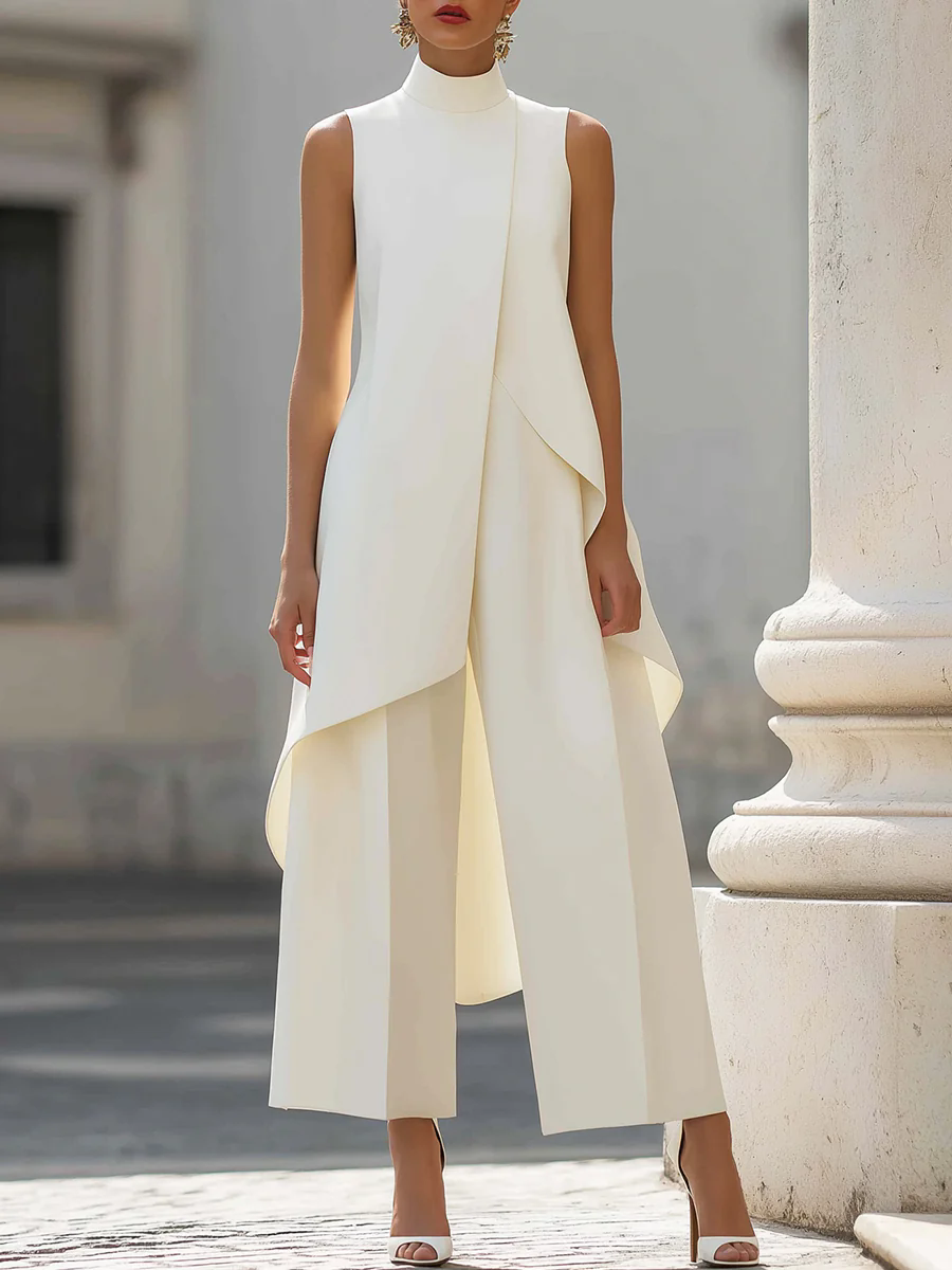 Sleeveless High Neck Jumpsuit  - Women'S Formal Wear Jumpsuit のレビューと価格