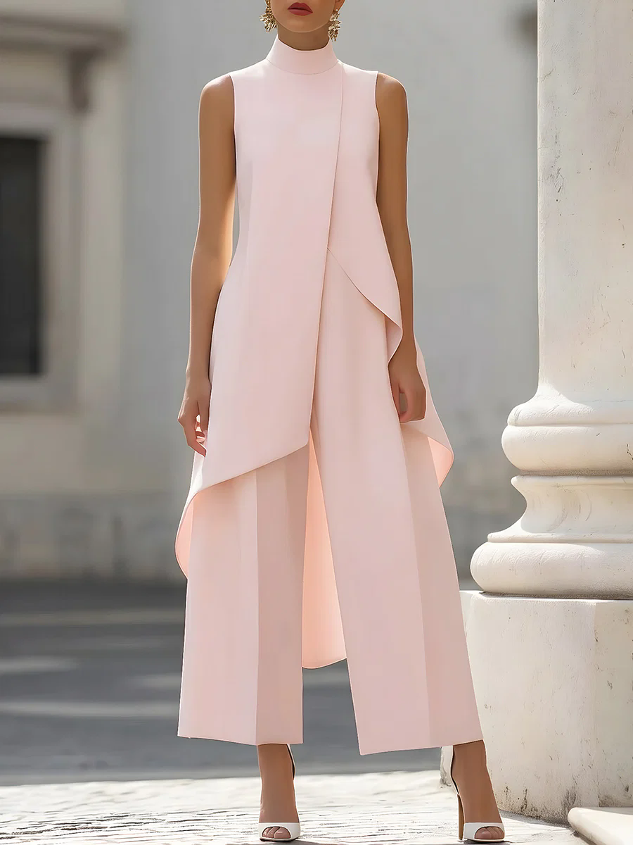 Sleeveless High Neck Jumpsuit  - Women'S Formal Wear Jumpsuit のレビューと価格