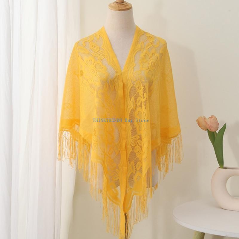 340D Lace Fringed Cover Up Hol - Women Formal Event Wear のレビューと価格
