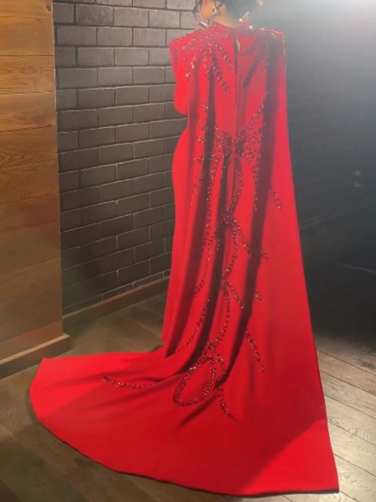 Customized Saudi Arabic Muslim - Women'S Red Formal Wear のレビューと価格