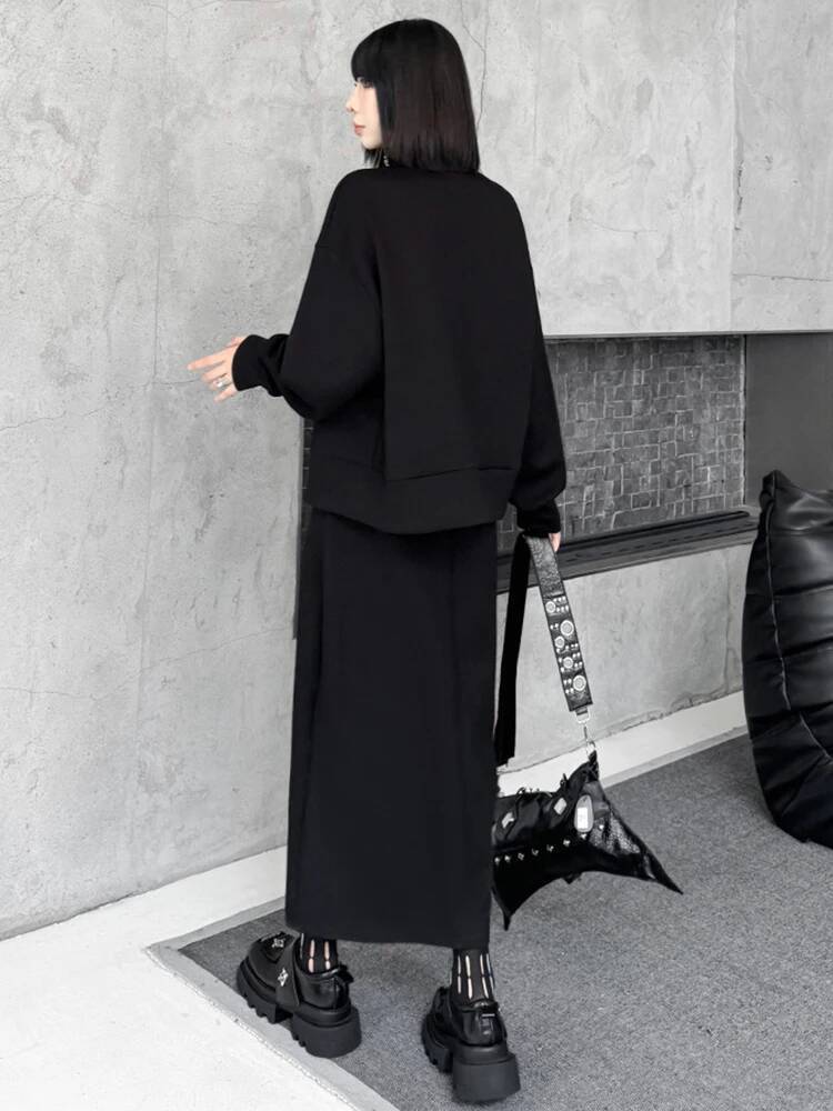 Zipper Sweatshirt Half-body Sk - Turtleneck Bodysuit Office のレビューと価格