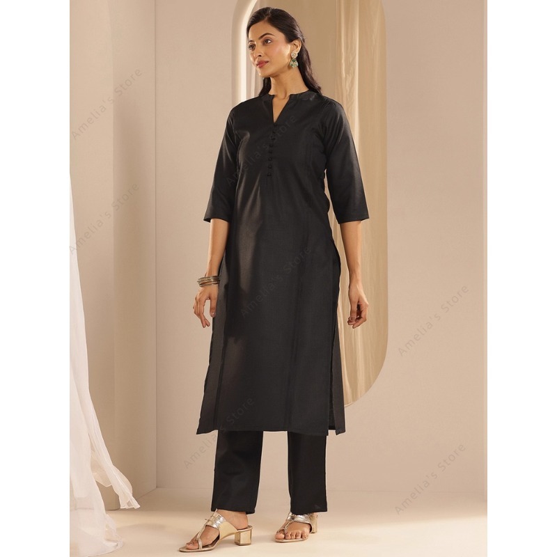 Women's Black Jacquard Kurta P - Women'S Formal Wear Blouse のレビューと価格
