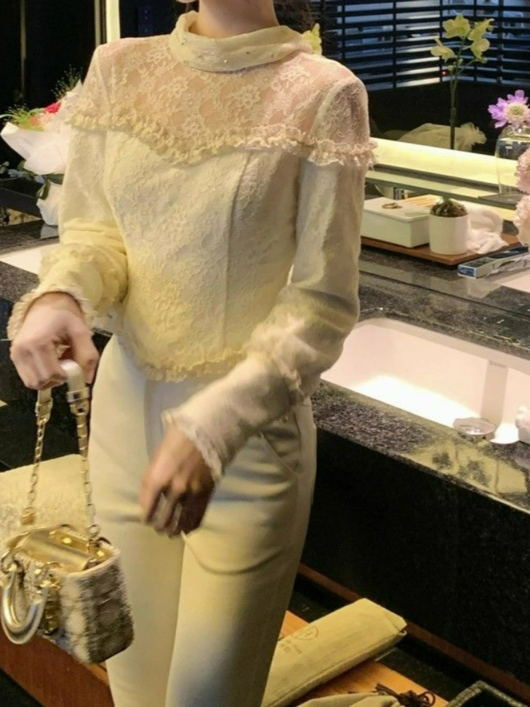 Elegant Long Sleeve Bodysuit B - Turtleneck Bodysuit Office のレビューと価格