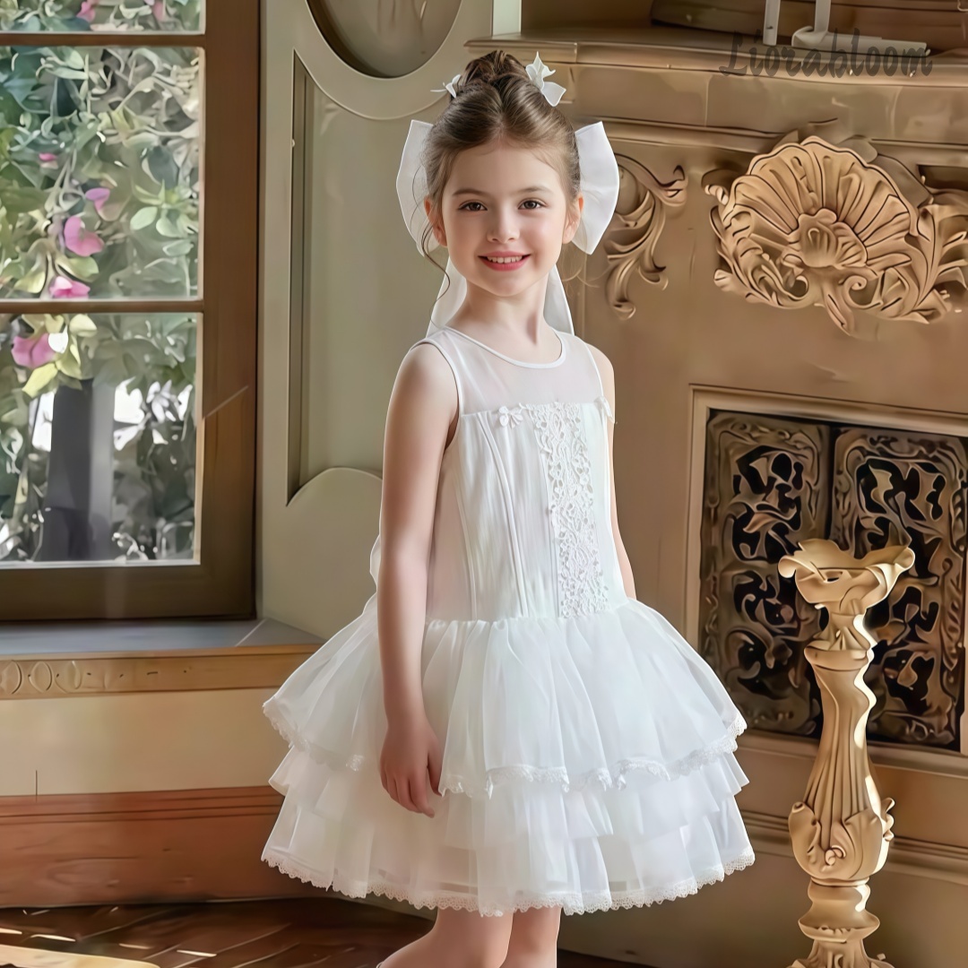 Girls' White Embroidered Forma - Women Formal Party Wear Dress のレビューと価格