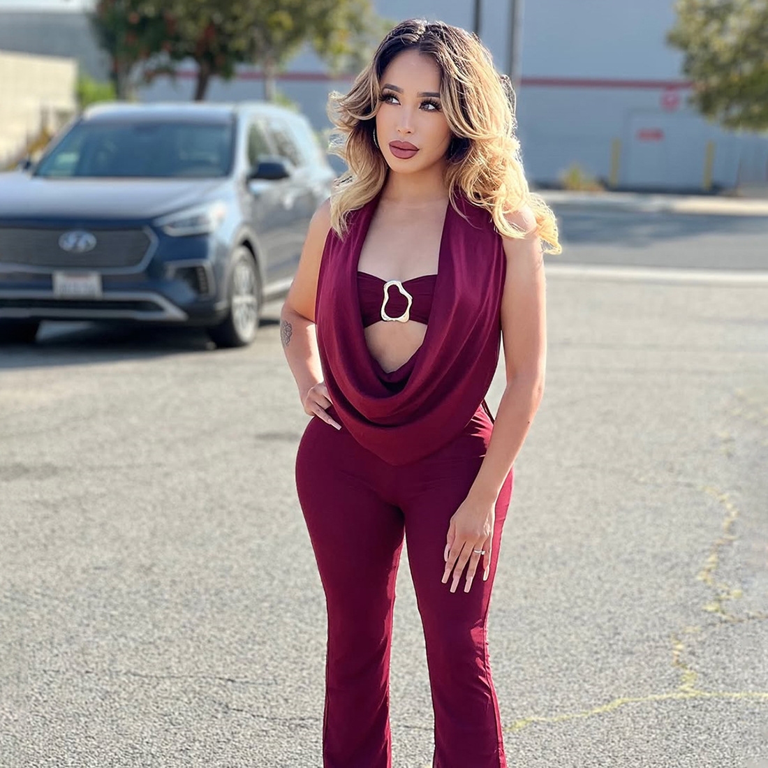 Black Women Jumpsuit 2 Pieces  - Women'S Formal Wear Jumpsuit のレビューと価格