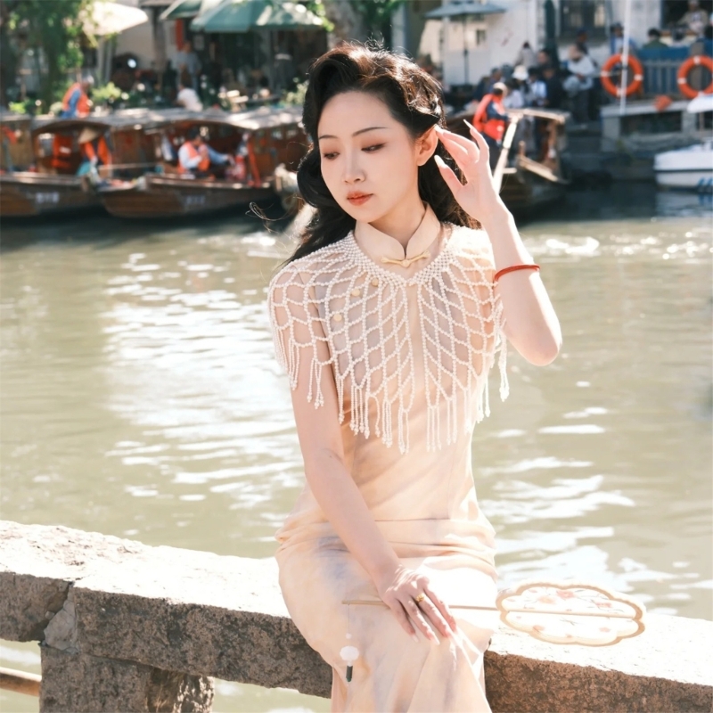  Light Pearls Decorated Pearls - Women Formal Event Wear のレビューと価格