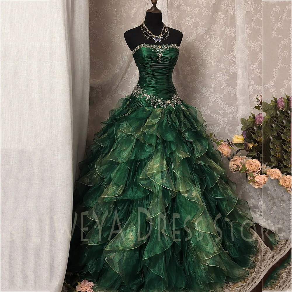 Green Strapless Ball Gown Even - Women Formal Event Wear のレビューと価格