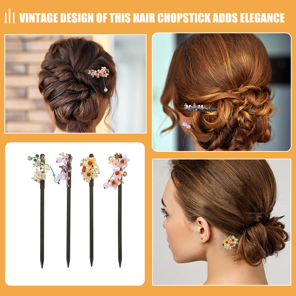 8Pcs Chinese Hair Sticks Vinta - Formal Wear Hairstyles For Women のレビューと価格