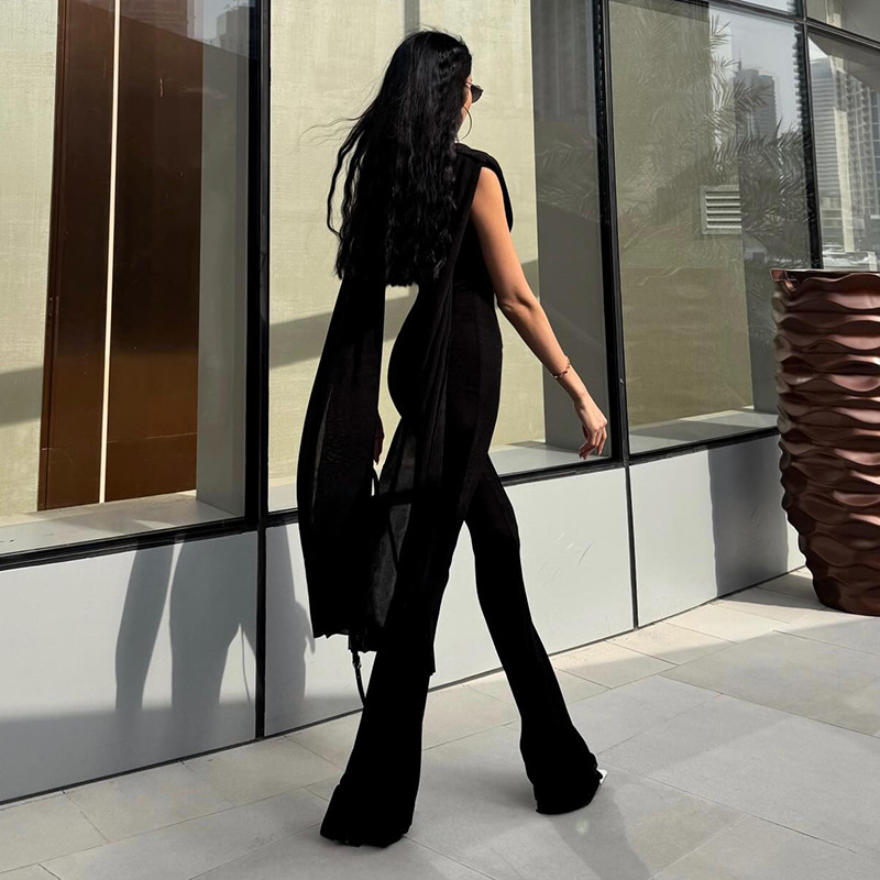 Black Women Jumpsuit Sexy Slee - Women'S Formal Wear Jumpsuit のレビューと価格